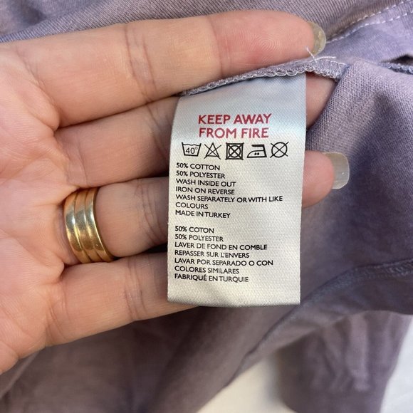 Urban‎ Outfitters Shirt Spring in Kyoto Long Sleeved M Graphic Print Lavender - Picture 5 of 7